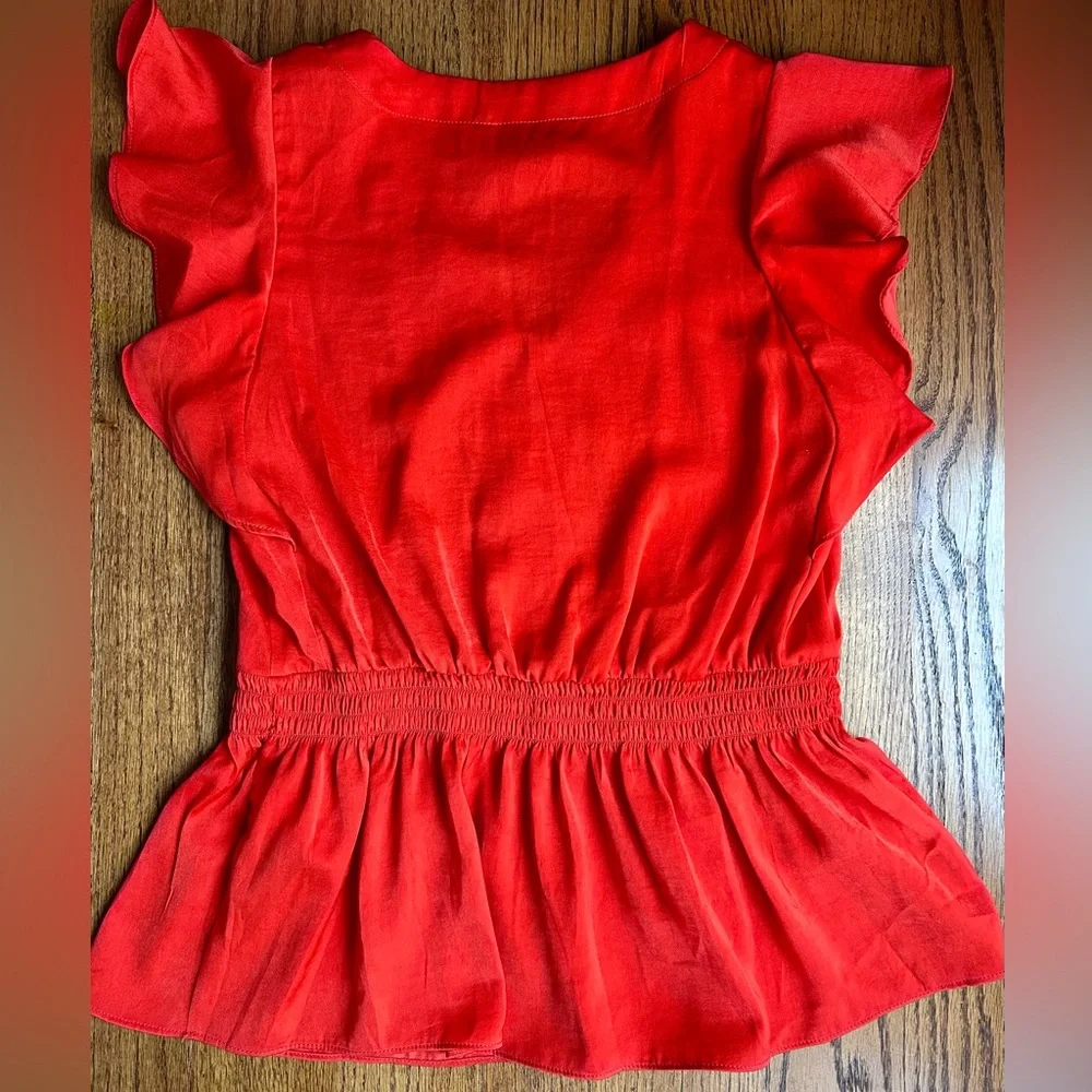 Banana Republic Short Ruffle Sleeve
Red Blouse - Picture 6 of 7